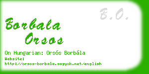 borbala orsos business card